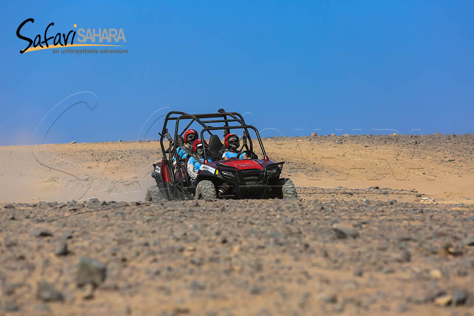 Paseo al atardecer en buggy Polaris RZR en el desierto de Sharm